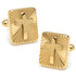 Radiant Cross Gold Stainless Steel Cufflinks by Cufflinks.com