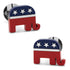 Stainless Steel Republican Elephant Cufflinks by Cufflinks.com