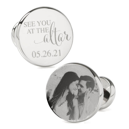 See You at the Altar Custom Photo Cufflinks by Cufflinks.com