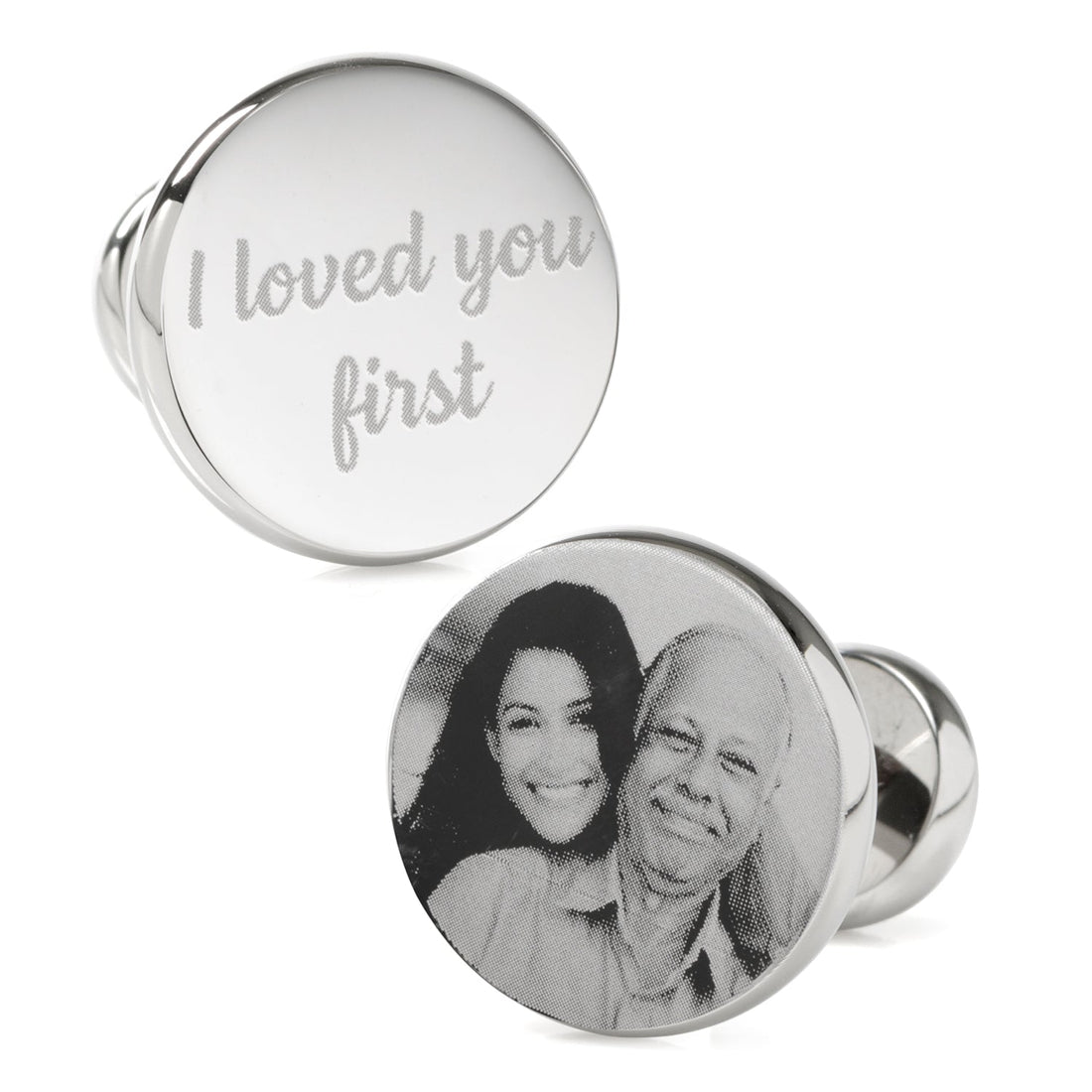 I Loved You First Custom Photo Cufflinks by Cufflinks.com