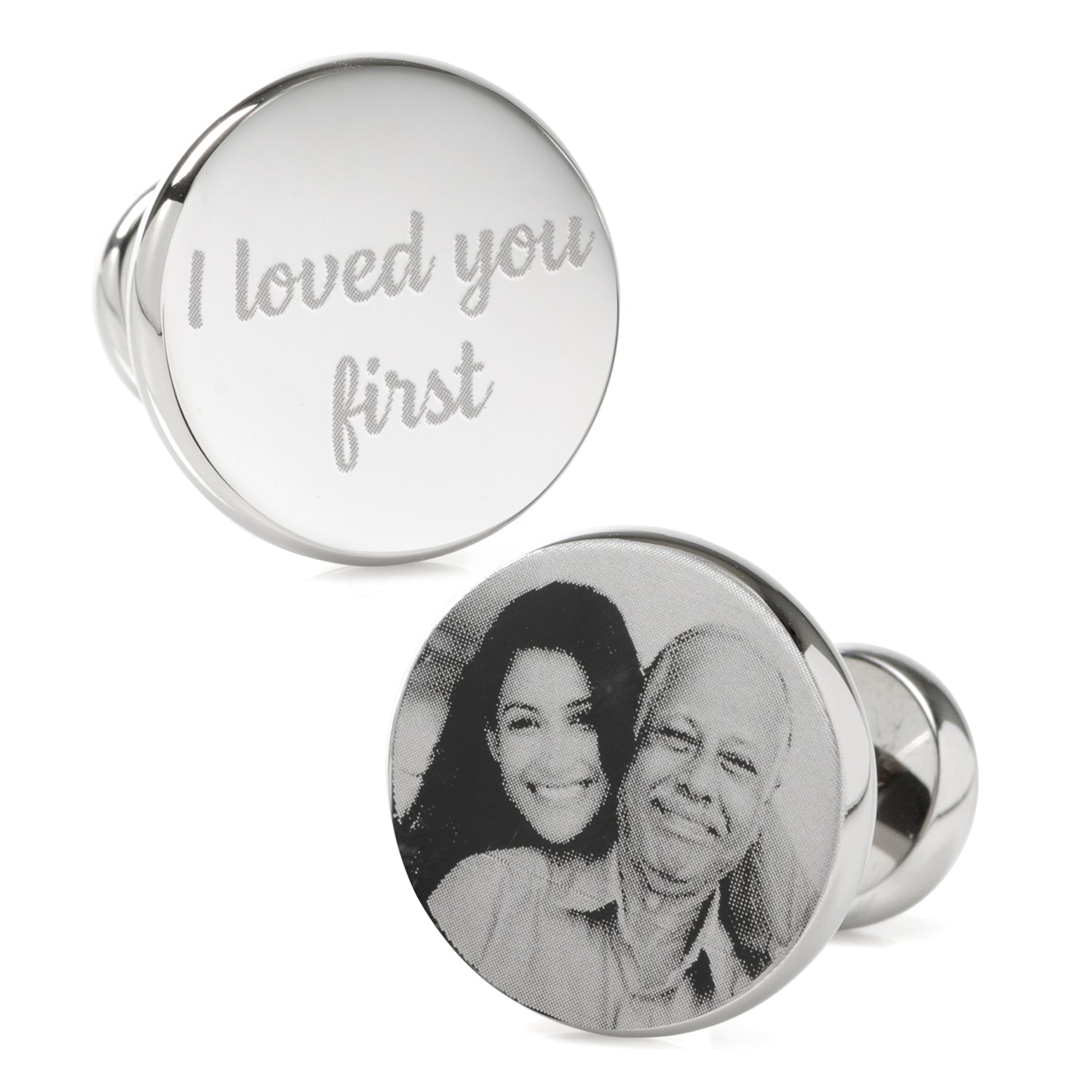 I Loved You First Custom Photo Cufflinks by Cufflinks.com