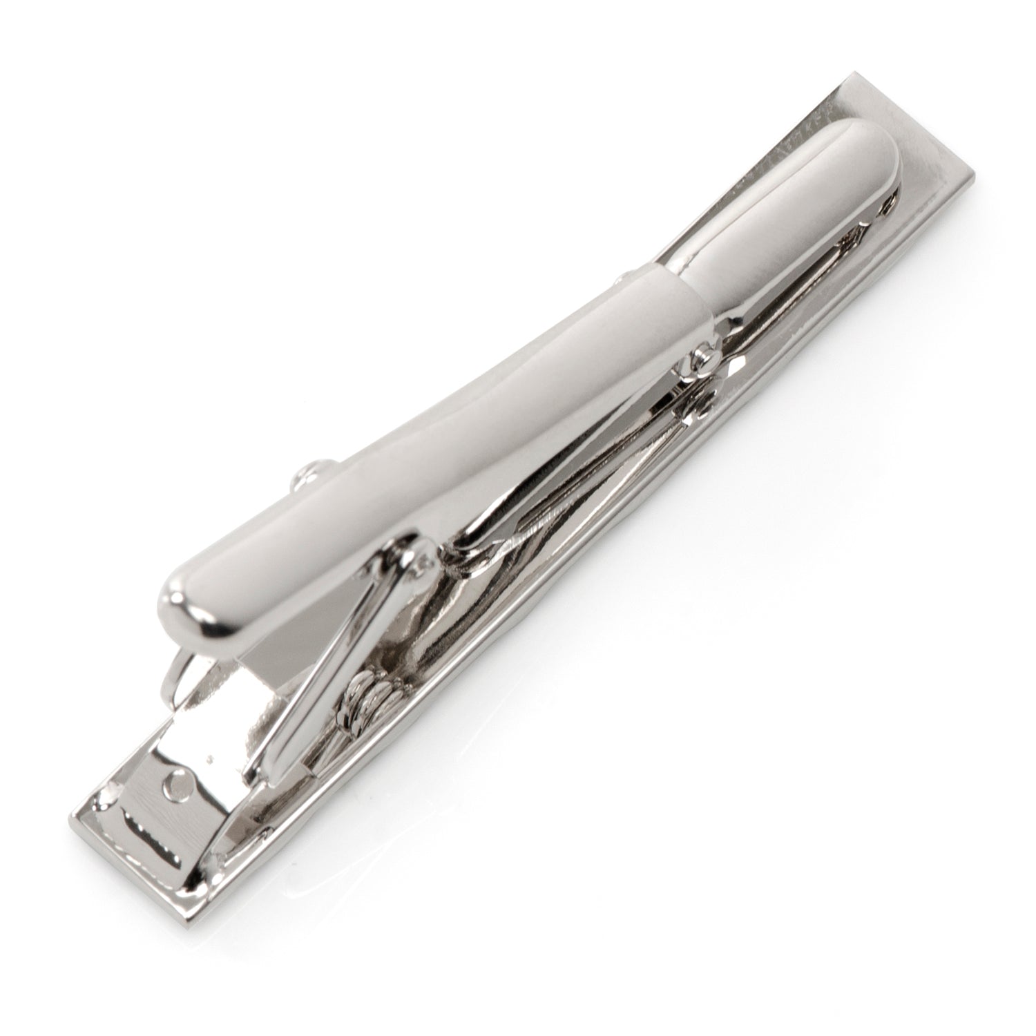 Stainless Steel Rope Twist Silver Tie Clip by Cufflinks.com