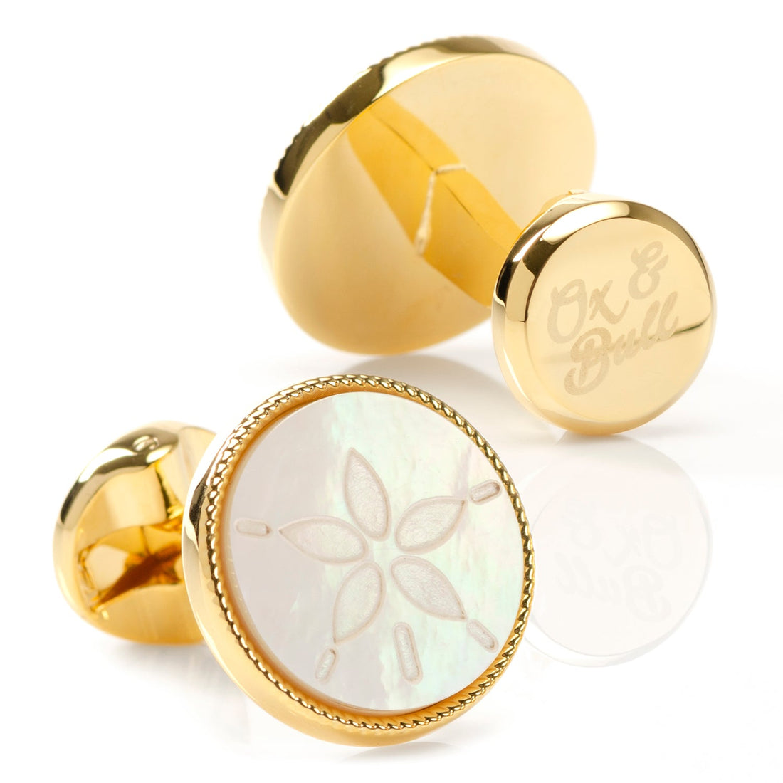 Sand Dollar Cufflinks by Cufflinks.com