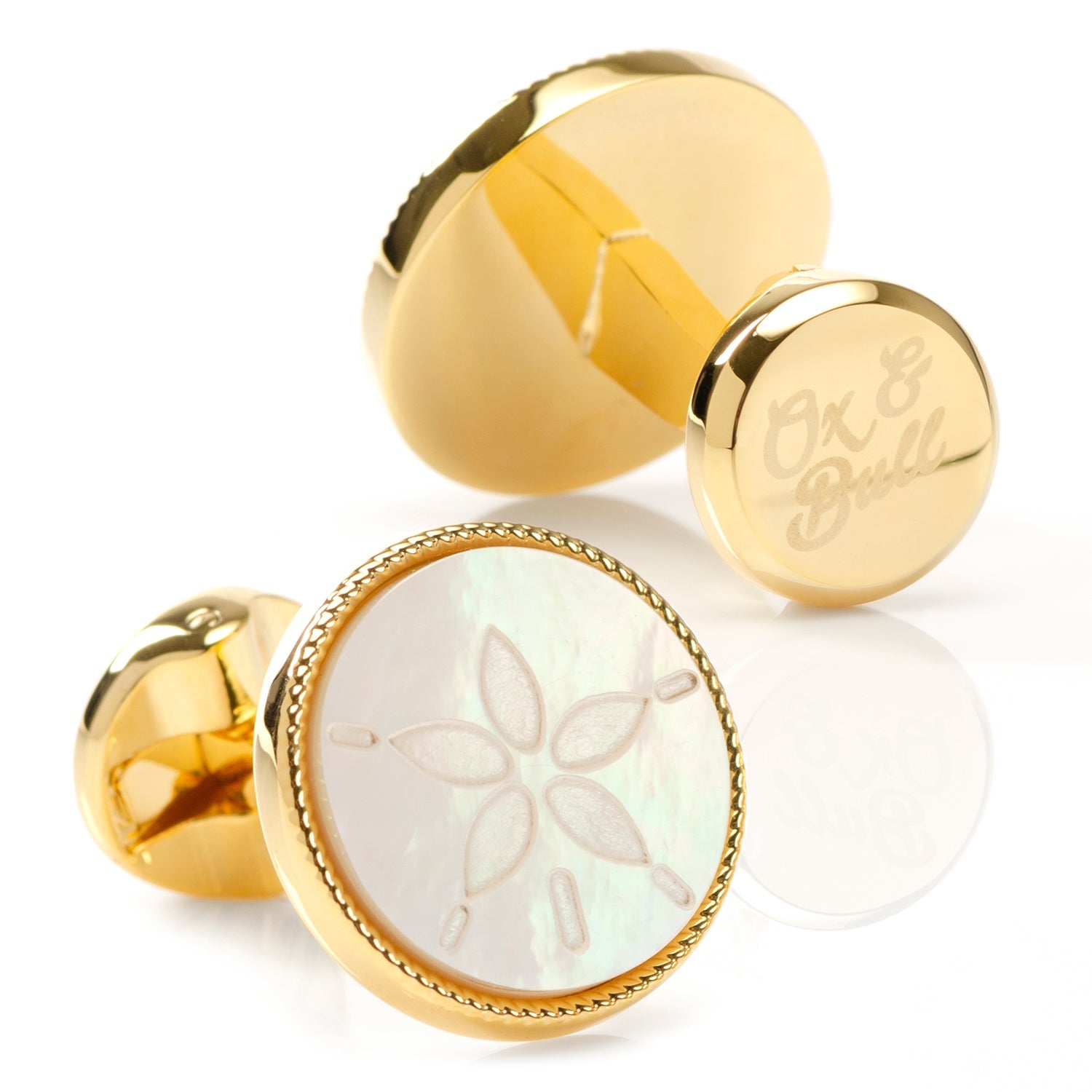 Sand Dollar Cufflinks by Cufflinks.com