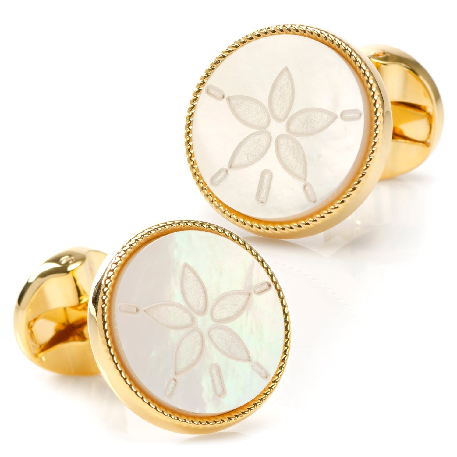 Sand Dollar Cufflinks by Cufflinks.com