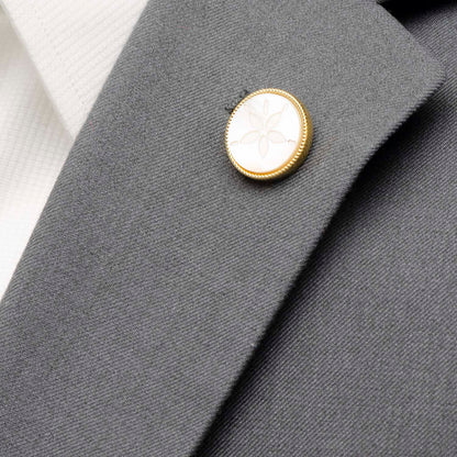 Sand Dollar Lapel Pin by Cufflinks.com