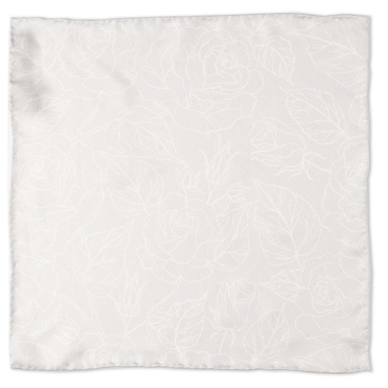 Soft Floral Gray Silk Men&