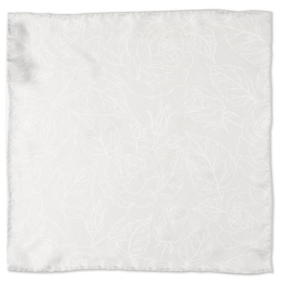 Soft Floral Gray Silk Men&