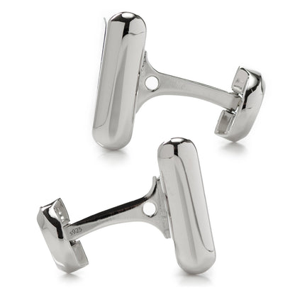 Sterling Silver and Lapis JFK Presidential Cufflinks by Cufflinks.com