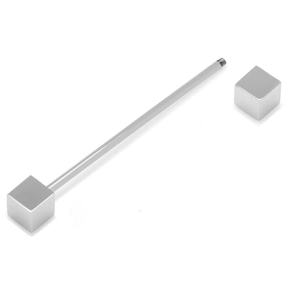 Stainless Steel Square Eyelet Collar Bar by Cufflinks.com