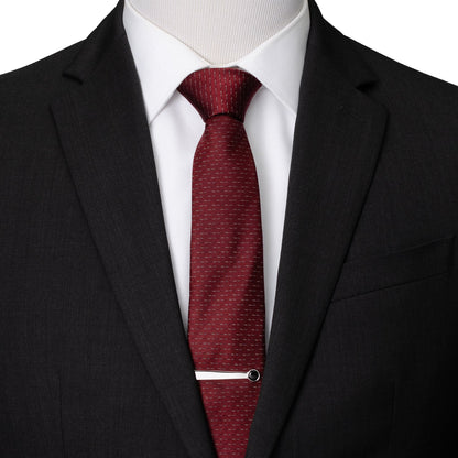 Silver and Onyx Tie Bar by Cufflinks.com