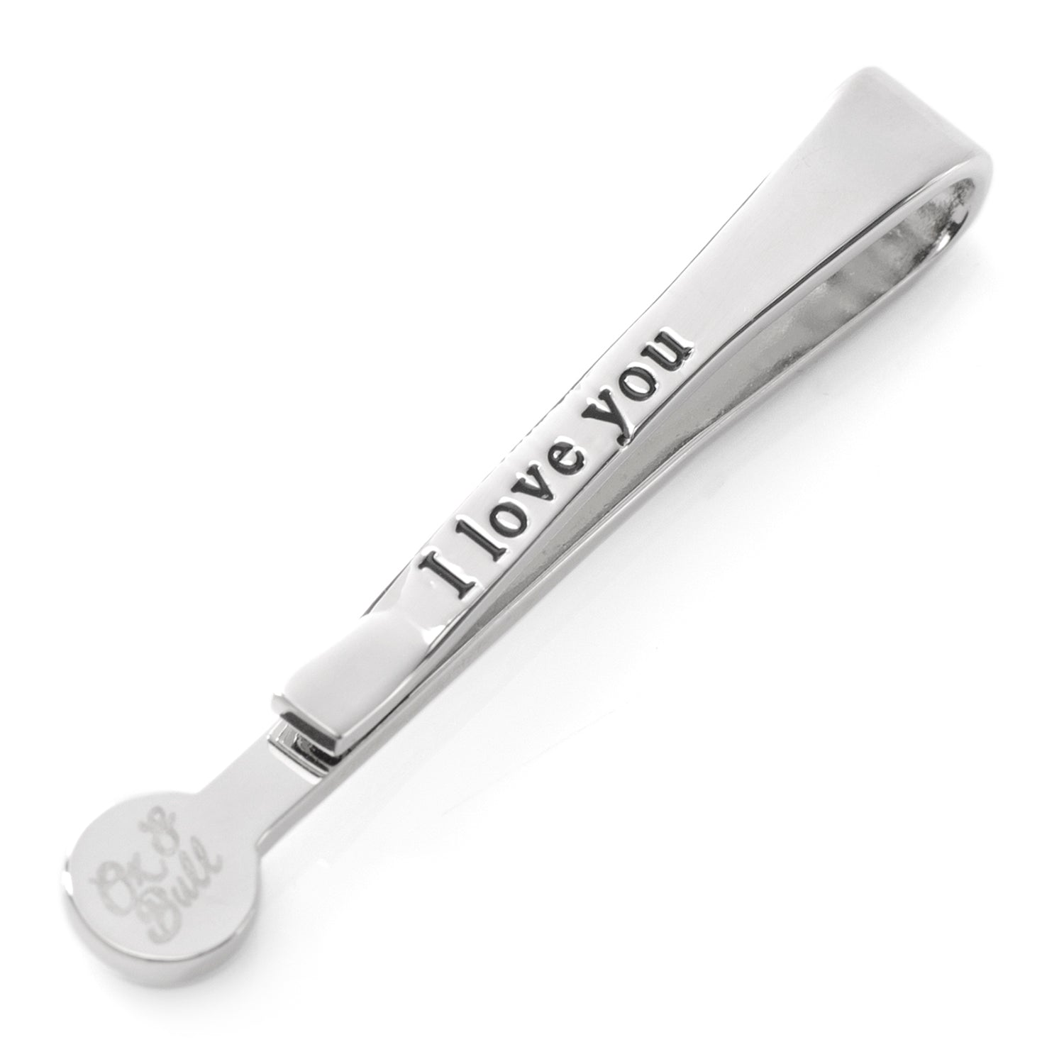 Silver and Onyx Tie Bar by Cufflinks.com