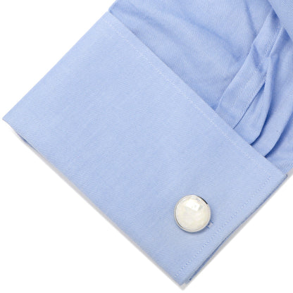 Sterling Mosaic Mother of Pearl Cufflinks by Cufflinks.com