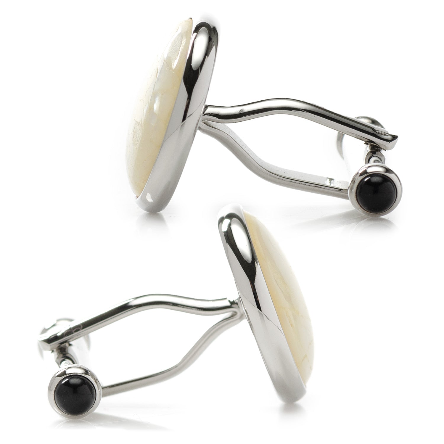Sterling Mosaic Mother of Pearl Cufflinks by Cufflinks.com
