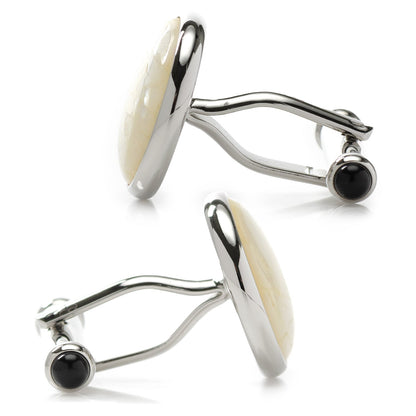 Sterling Mosaic Mother of Pearl Cufflinks by Cufflinks.com