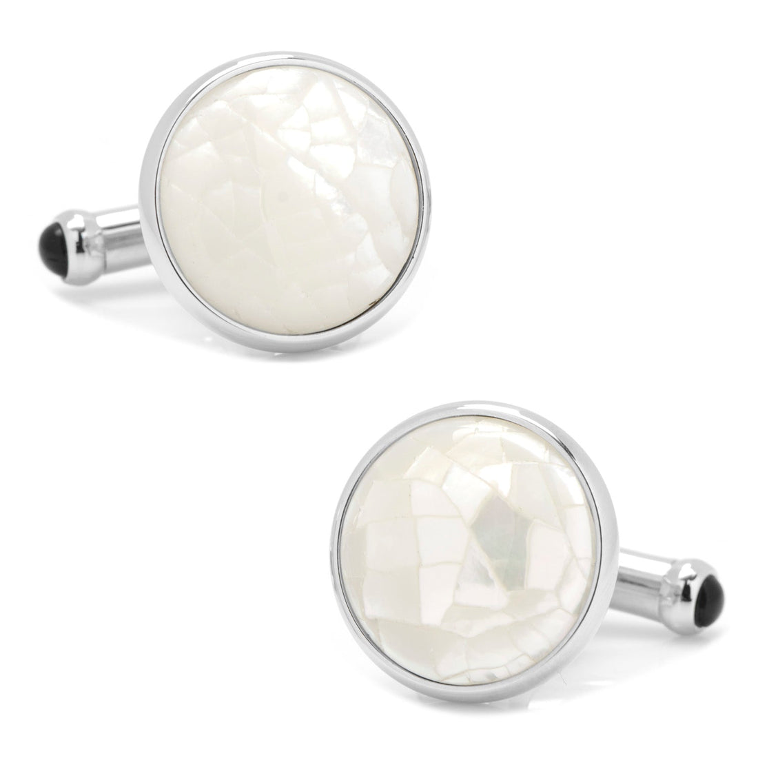 Sterling Mosaic Mother of Pearl Cufflinks by Cufflinks.com