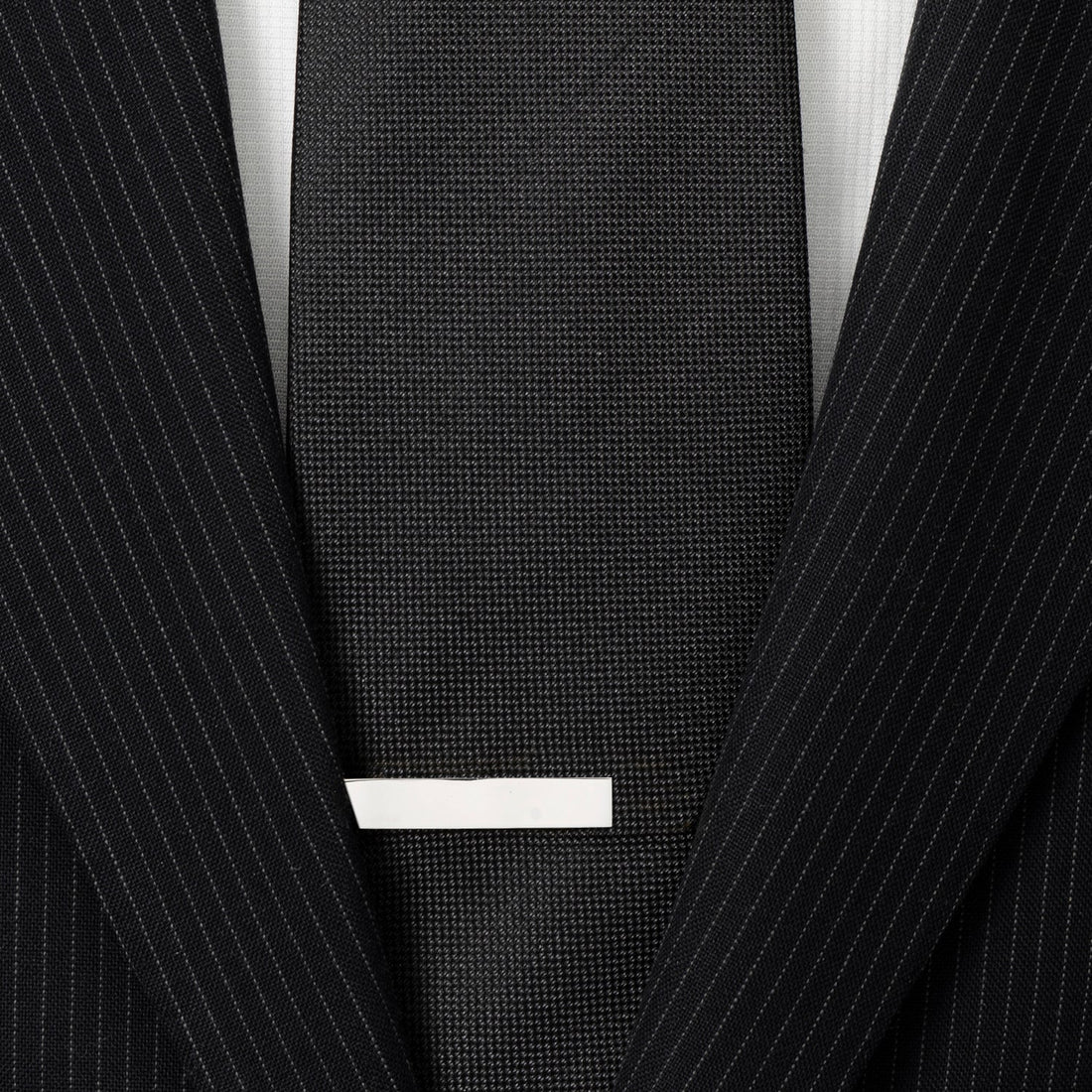 Short Stainless Steel Engravable Tie Bar by Cufflinks.com