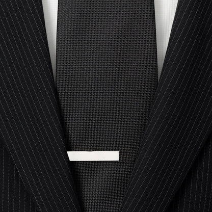 Short Stainless Steel Engravable Tie Bar by Cufflinks.com