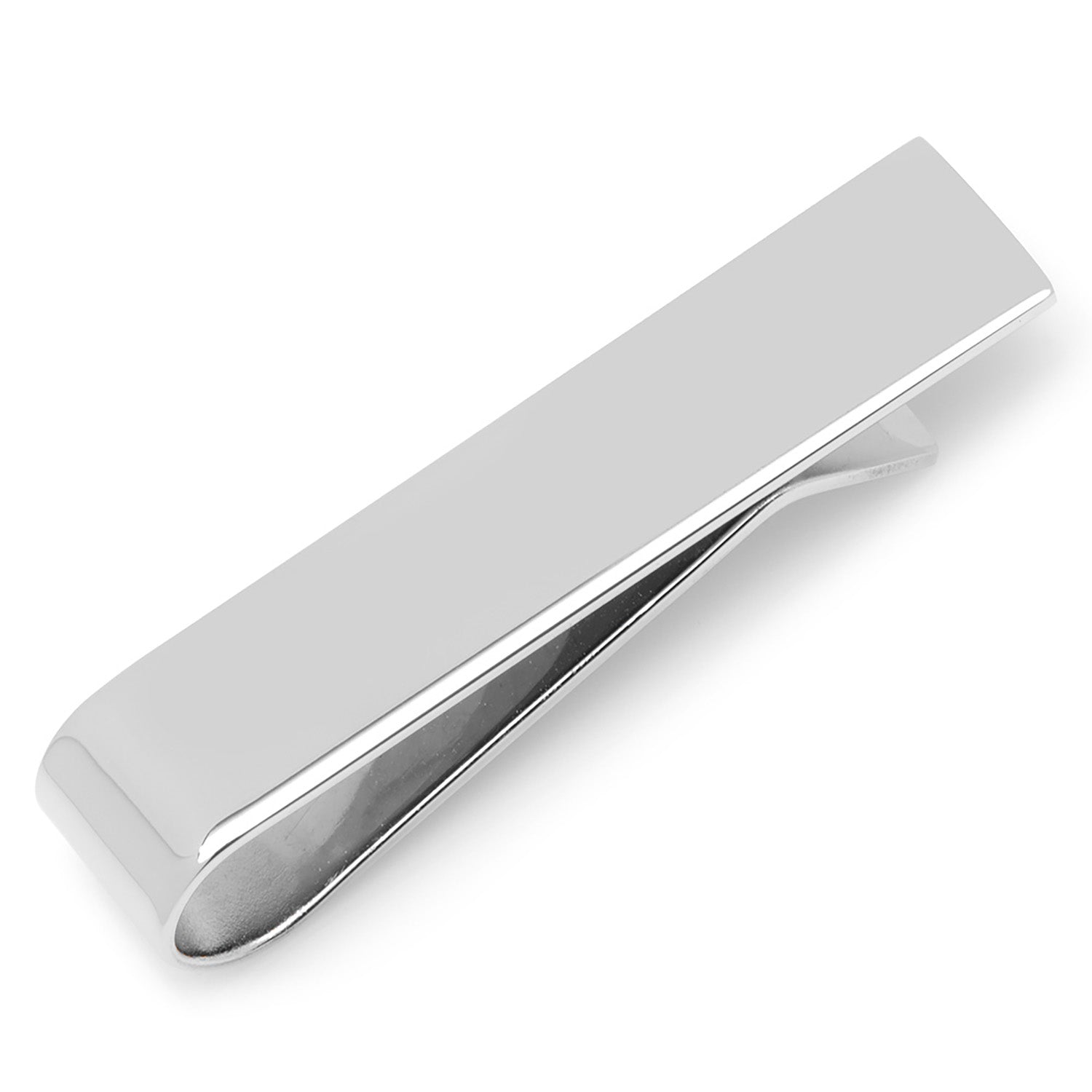 Short Stainless Steel Engravable Tie Bar by Cufflinks.com