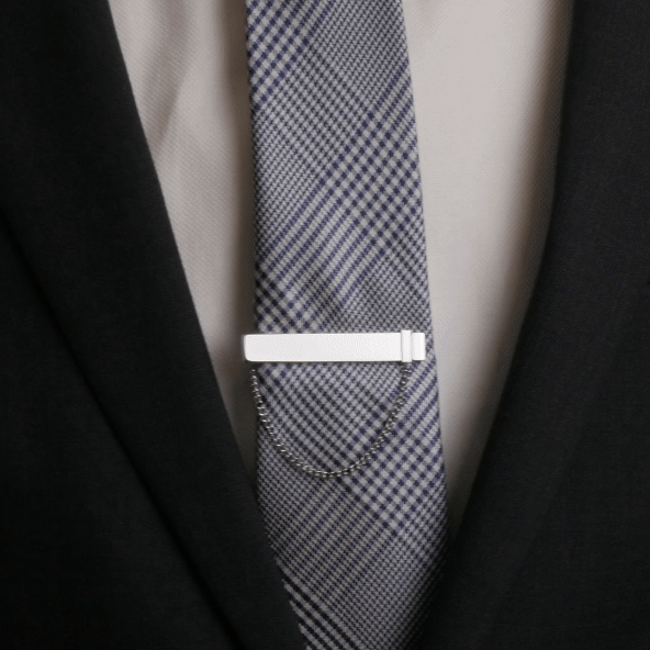 Stainless Steel Chain Tie Clip by Cufflinks.com