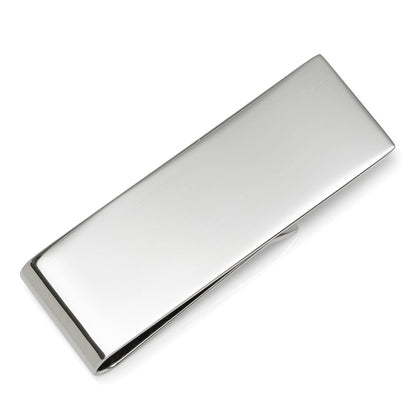 Stainless Steel Engravable Money Clip by Cufflinks.com