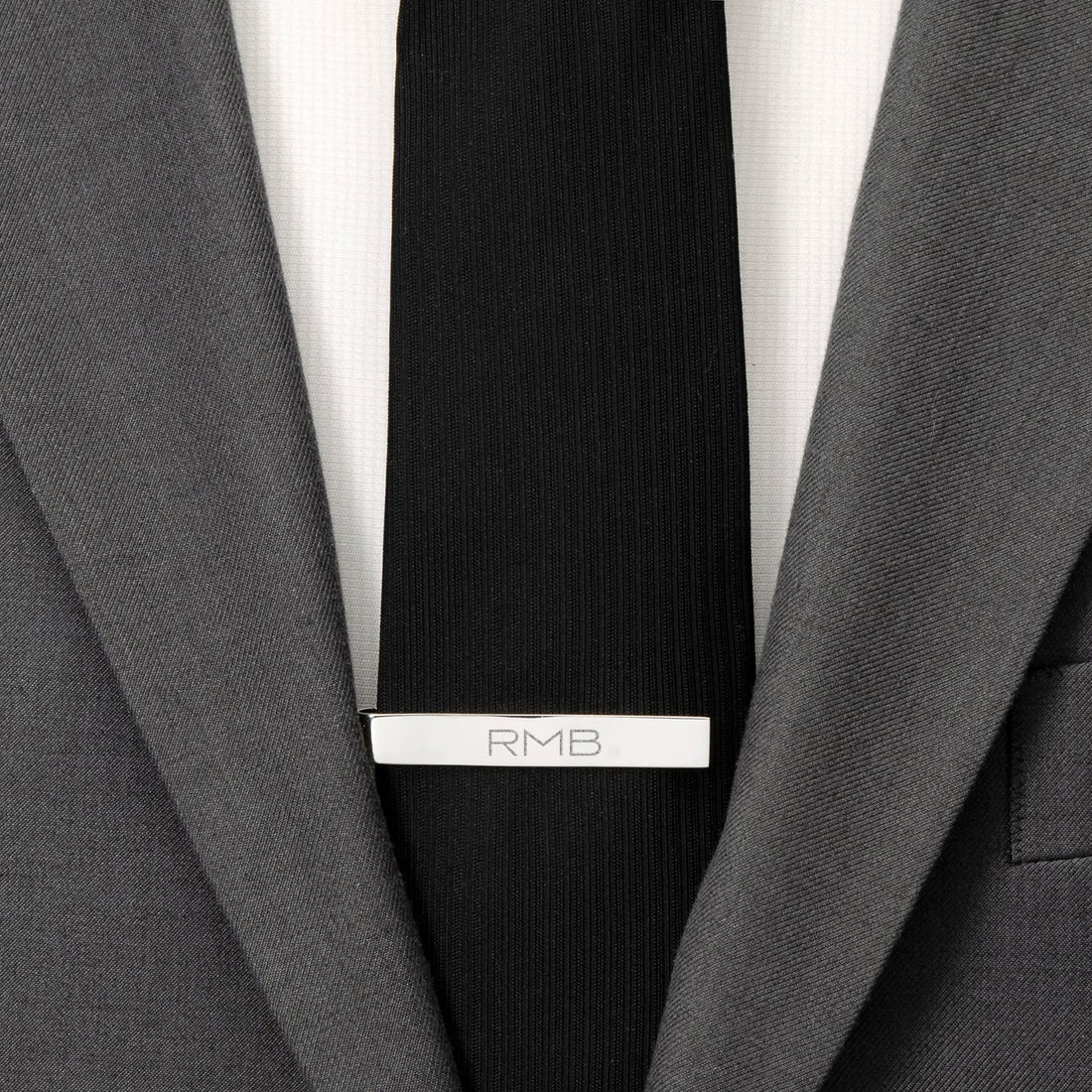 Stainless Steel Engravable Tie Bar by Cufflinks.com