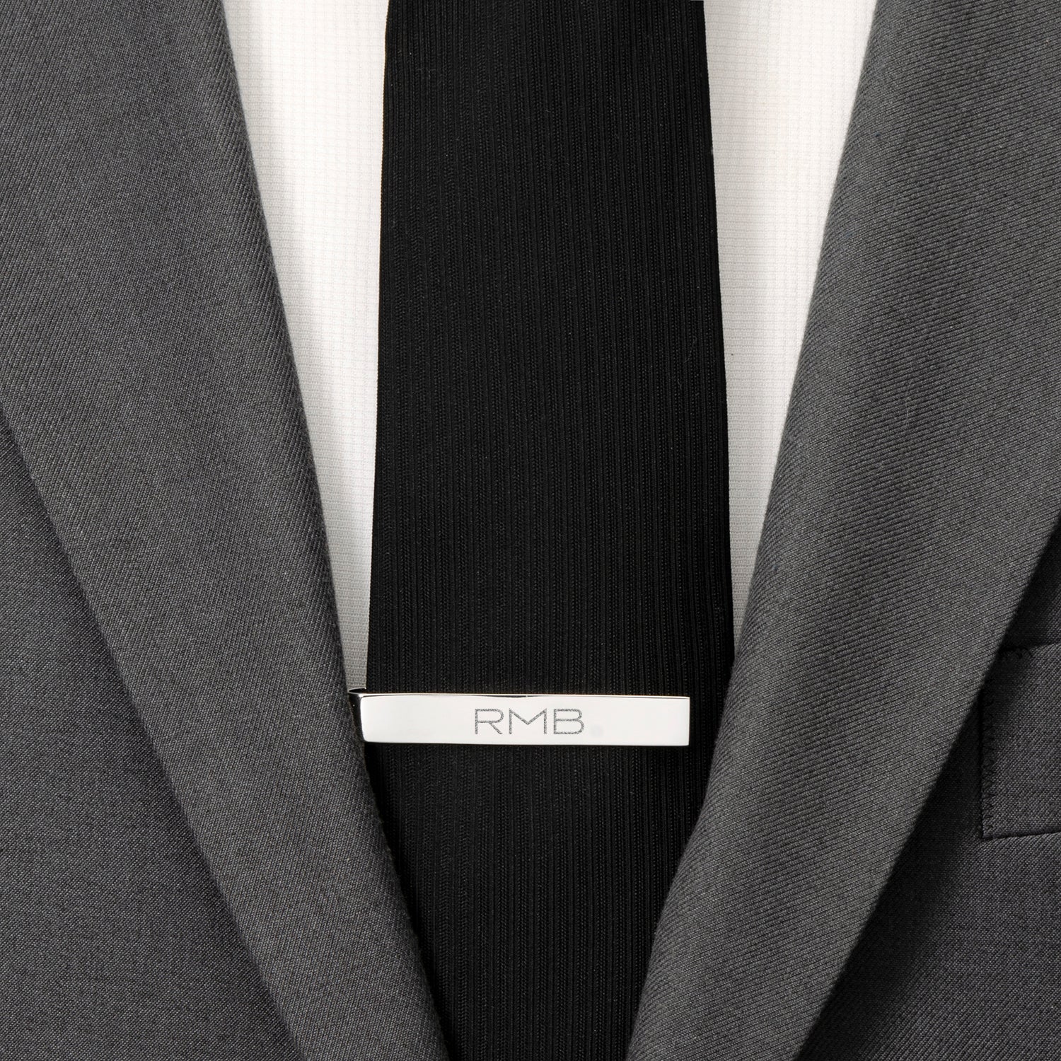 Stainless Steel Engravable Tie Bar by Cufflinks.com