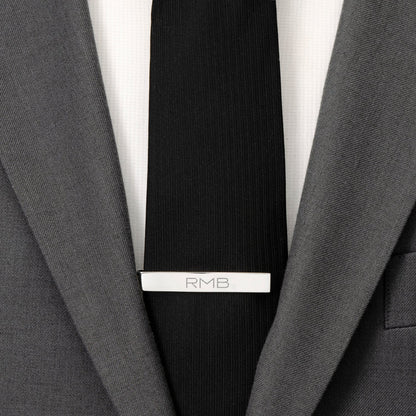 Stainless Steel Engravable Tie Bar by Cufflinks.com