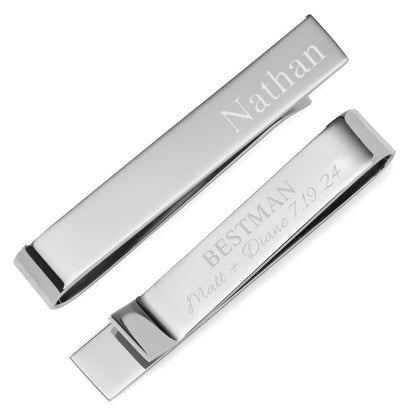 Wedding Party Engravable Tie Bar by Cufflinks.com