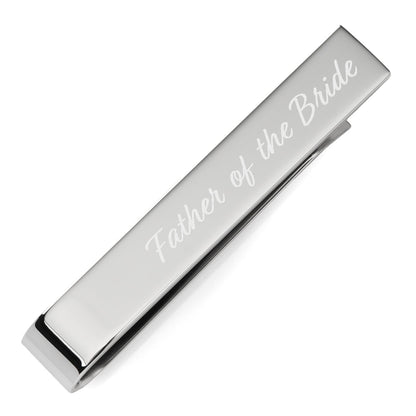 Wedding Title Engravable Tie Bar by Cufflinks.com
