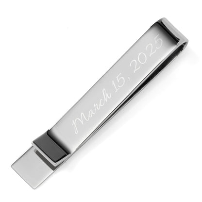 Wedding Title Engravable Tie Bar by Cufflinks.com