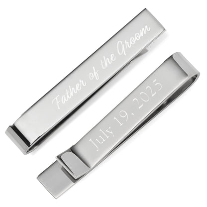 Wedding Title Engravable Tie Bar by Cufflinks.com