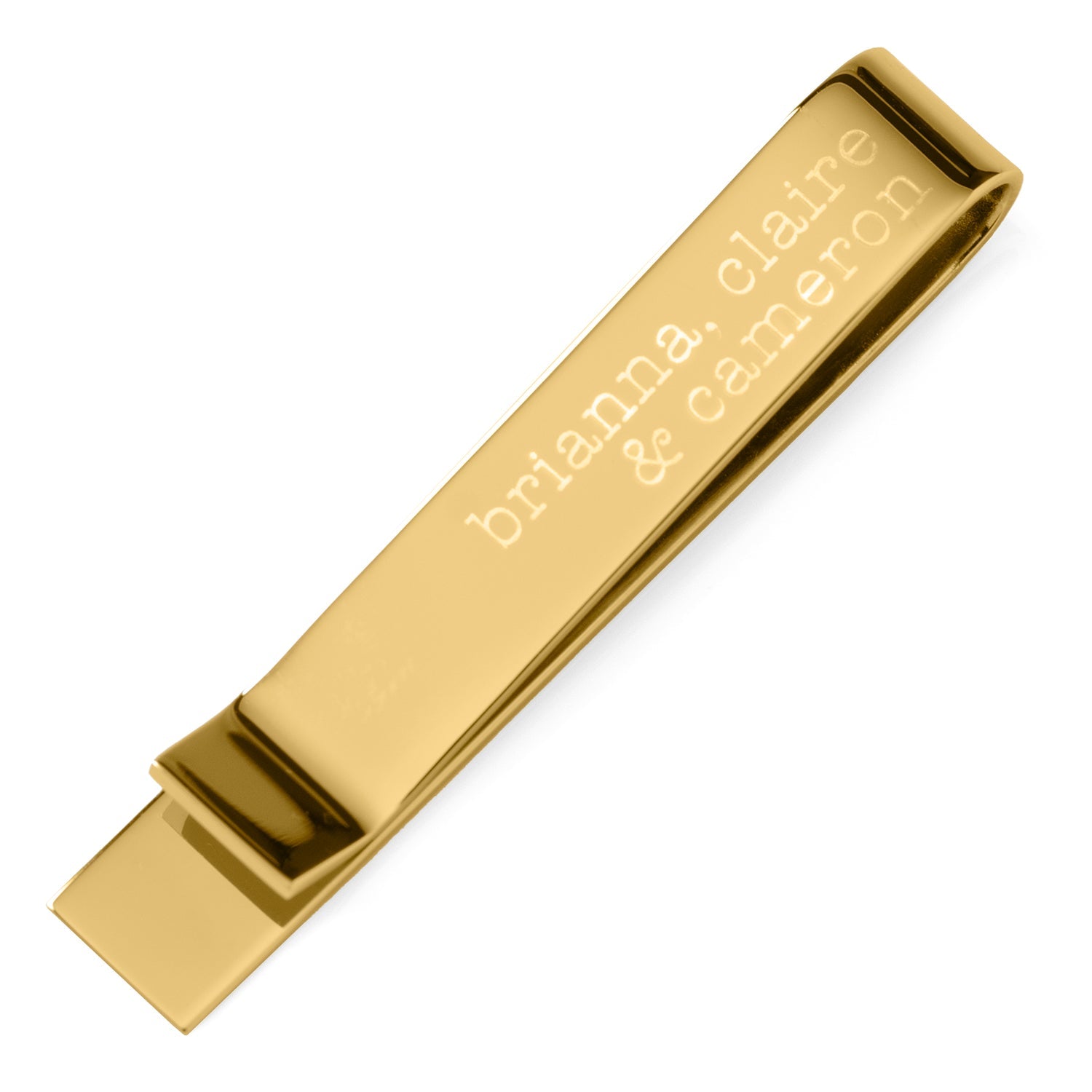 Best Dad Ever Gold Engravable Tie Bar by Cufflinks.com