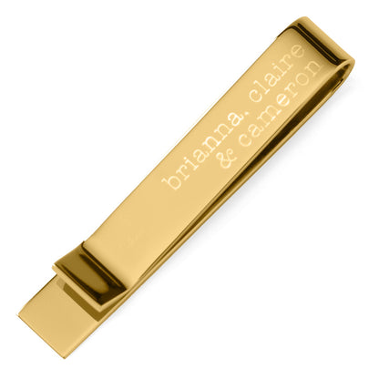 Best Dad Ever Gold Engravable Tie Bar by Cufflinks.com