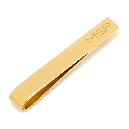 Gold Plated Stainless Steel Engravable Tie Bar by Cufflinks.com