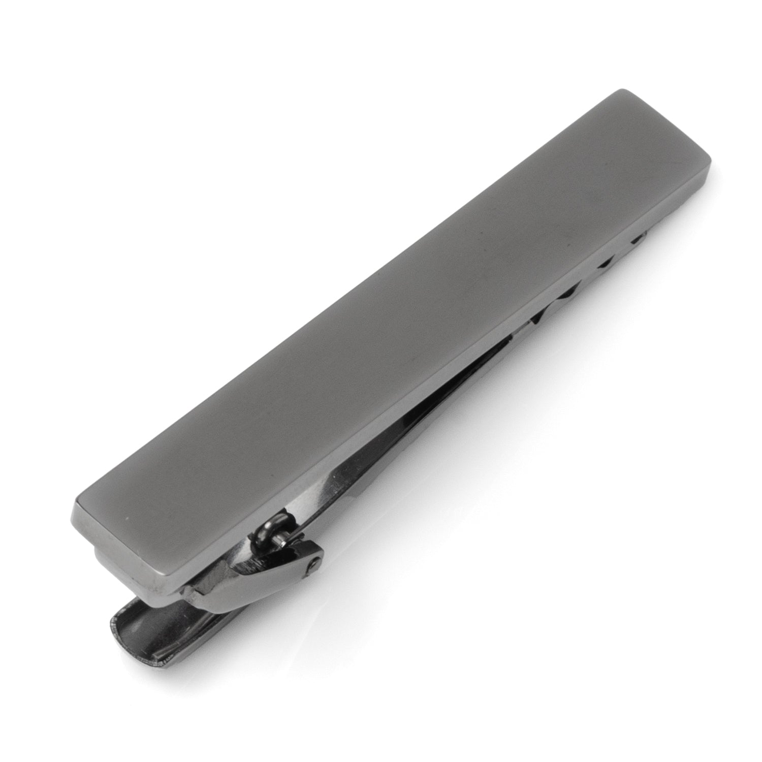 Stainless Steel Gunmetal Engravable Tie Clip by Cufflinks.com