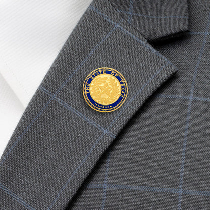 State of Texas Seal Lapel Pin by Cufflinks.com