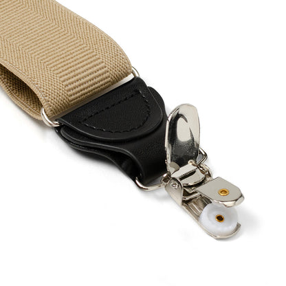 Tan Convertible Suspenders by Cufflinks.com