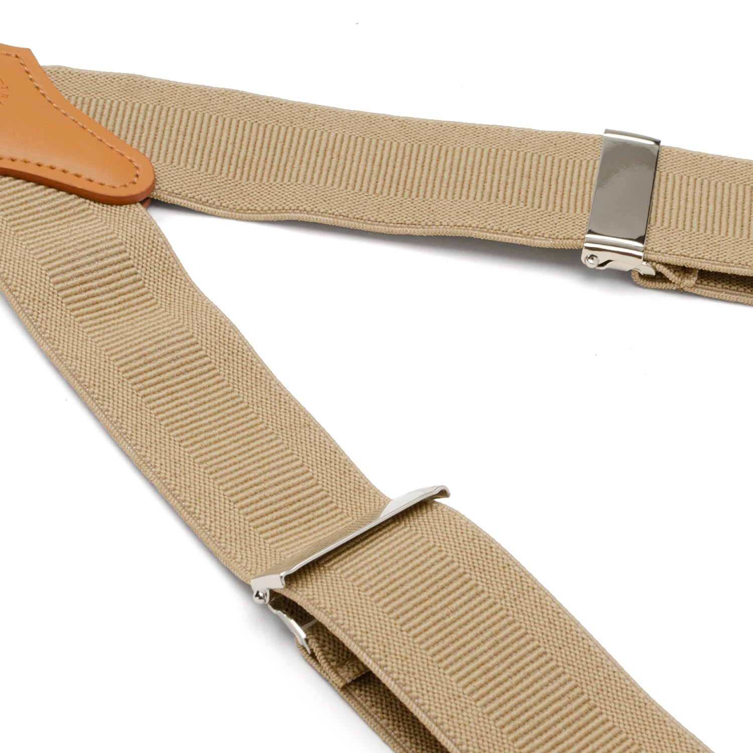 Tan Convertible Suspenders by Cufflinks.com