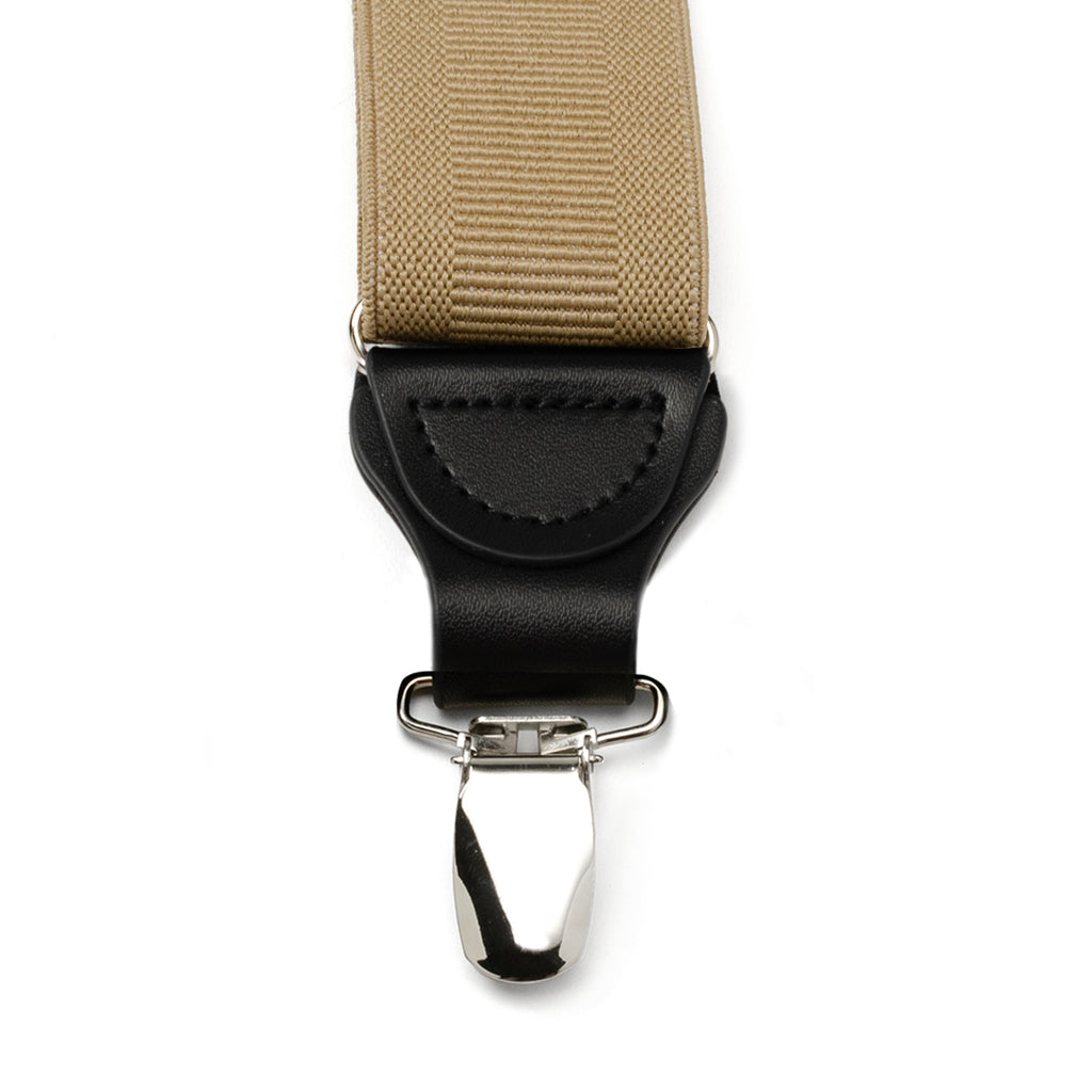 Tan Convertible Suspenders by Cufflinks.com