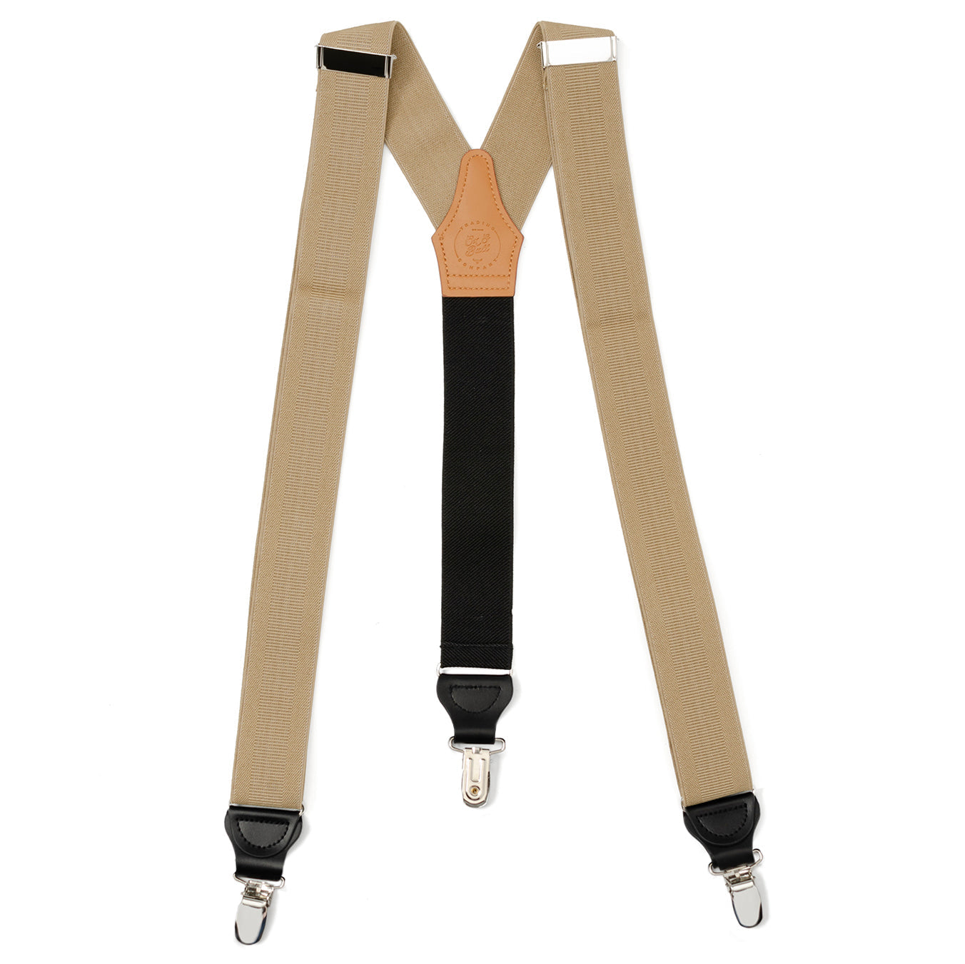 Tan Convertible Suspenders by Cufflinks.com