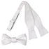 White Silk Self Bow Tie by Cufflinks.com