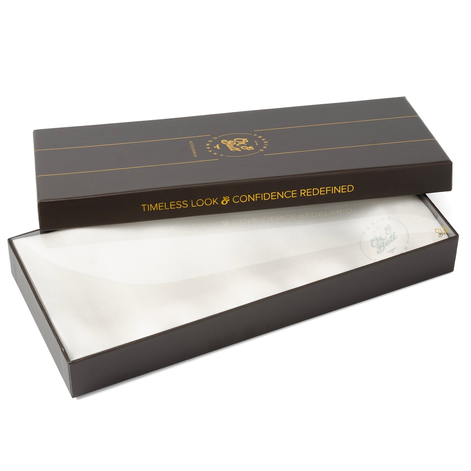 White Silk Tuxedo Scarf by Cufflinks.com
