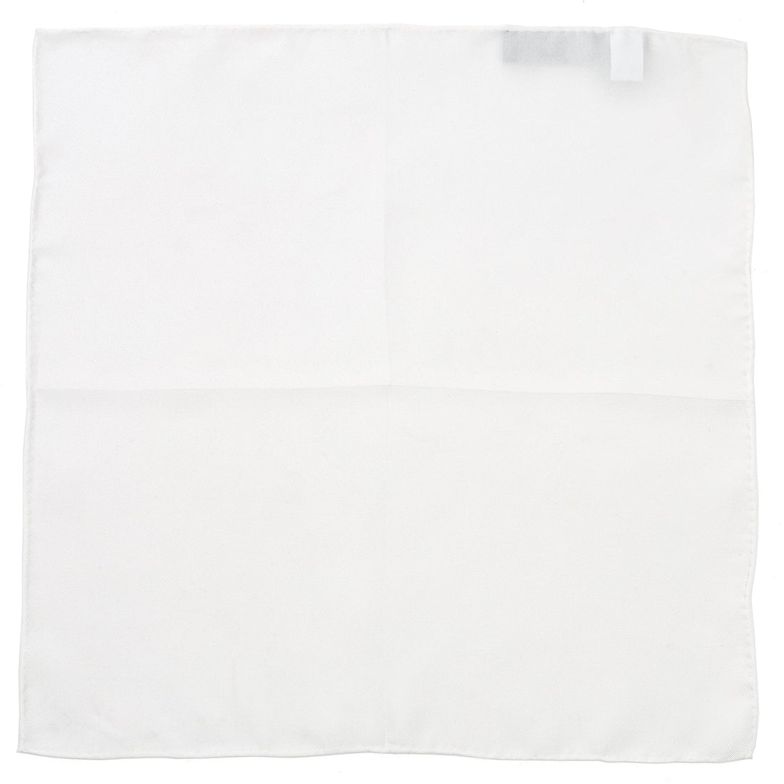 White Silk Pocket Square by Cufflinks.com