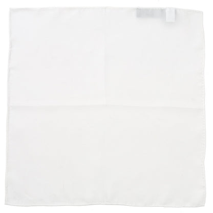 White Silk Pocket Square by Cufflinks.com