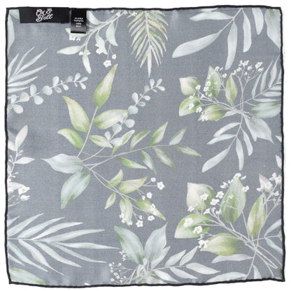 Leaf Watercolor Black Pocket Square by Cufflinks.com