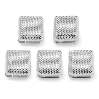 Silver Textured Square Studs by Cufflinks.com