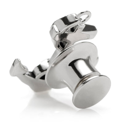 Anchor Sterling Silver 3D Lapel Pin by Cufflinks.com