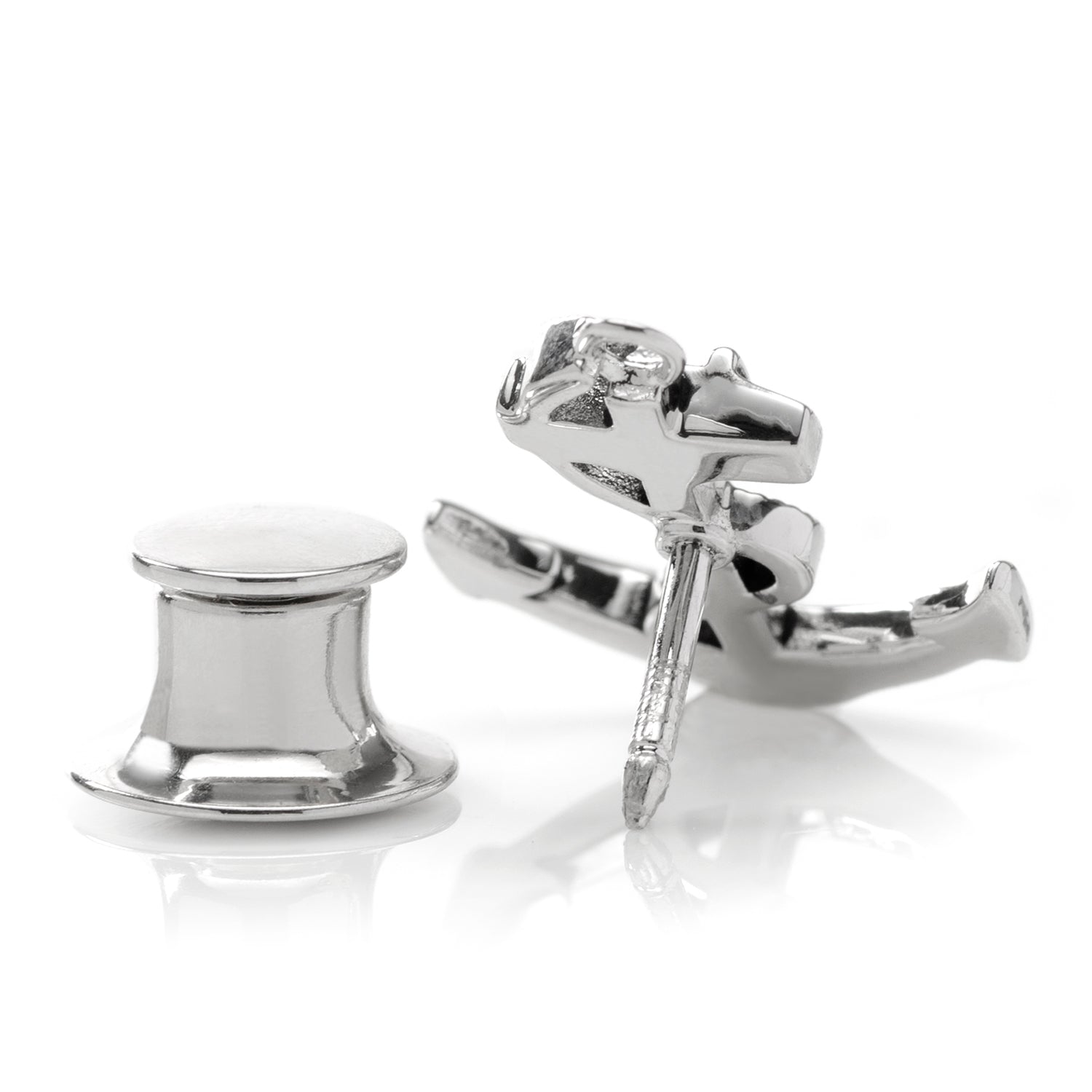 Anchor Sterling Silver 3D Lapel Pin by Cufflinks.com