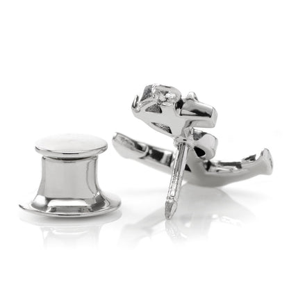 Anchor Sterling Silver 3D Lapel Pin by Cufflinks.com